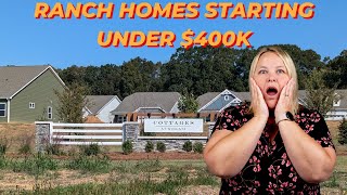 New Construction Ranch Homes Under 400K  Luxury Ranch Homes  Living In Charlotte [upl. by Ardnasyl238]