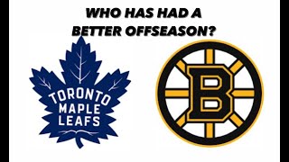 HAS BOSTON OR TORONTO HAD A BETTER NHL OFFSEASON SO FAR bostonbruins torontomapleleafs nhl [upl. by Kammerer]