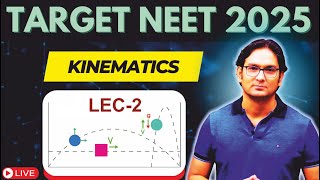 KINEMATICS  Target Neet 2025  Lec2  By Rishikesh Sir [upl. by Cleveland21]