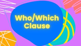 WhoWhich Clause Song [upl. by Anegroeg]