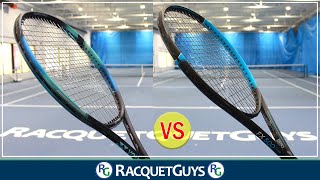 Yonex Ezone 98 vs Dunlop FX500 Tour Tennis Racquet Review [upl. by Noiroc]