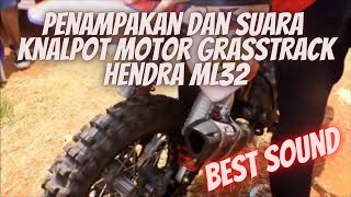 PENAMPAKAN DAN SUARA KNALPOT MOTOR HENDRA ML 32 Best Sound [upl. by Acirej]