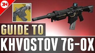 How To Get The Exotic Khvostov 7GOX  Schematics  Weapon Parts amp Page Locations Walkthrough [upl. by Narok]