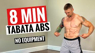 8 Minute TABATA Abs  Follow Along Routine [upl. by Dhar465]