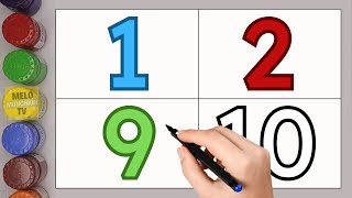 Learn Numbers from 1 to 10 for kids learning numbers Numbers for kids Counting Numbers [upl. by Gibeon]