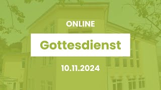 Gottesdienst  Gemeinde Gottes Pforzheim  10112024 [upl. by Clynes]