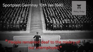 Hitlers Full Speech at Berlin Sportpalast 7th Year of Gaining Power 30 January 1940 [upl. by Letti]