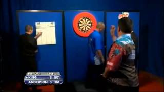 Mervyn King  Nine Dart Finish  2013 Championship League Darts [upl. by Siahc]