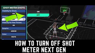 HOW TO TURN SHOT METER OFF IN NBA 2K25 NEXT GEN [upl. by Aiyotal]