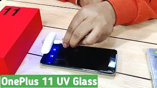 OnePlus 11 UV Glass  Best Screen protector  How to Apply [upl. by Dirgni149]