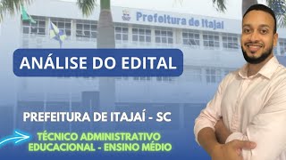 Concurso Prefeitura de Itajaí SC Análise do Edital 2024 [upl. by Edahc]