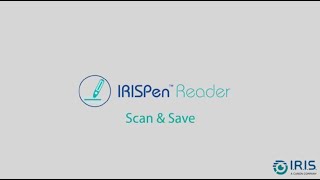 IRISPen Reader 8  How to Scan amp Save [upl. by Atazroglam]