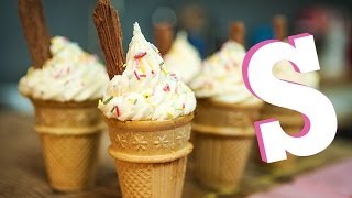 Cookie Cupcake Ice Cream Cone Recipe  ft Brothers Riedell [upl. by Ami842]