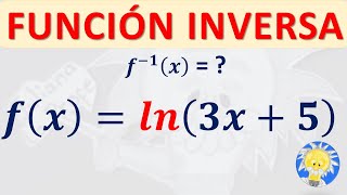 🙃 Cómo determinar la FUNCIÓN INVERSA de una FUNCIÓN LOGARÍTMICA  Juliana la Profe [upl. by Anovad]