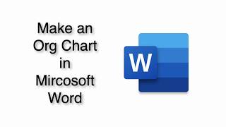 How to Build an Org Chart in Word [upl. by Elfreda]