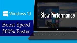 How To Fix Slow Microsoft Windows 10 Performance  Boost Speed 500 Faster [upl. by Ettevahs]