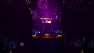 Happy Diwali  Happy Diwali Wishes  Motion Graphic [upl. by Ainolloppa]