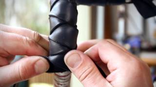 How to Install Leather Braided Bicycle Bar Wraps [upl. by Ynafets911]