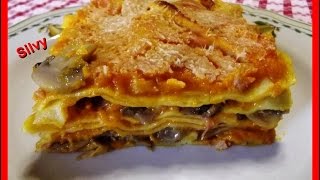 lasagna con zucca e funghi [upl. by Neelyahs]