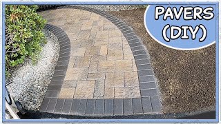 How To Install a Concrete Paver Walkway DIY [upl. by Jethro]