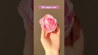 DIY paper rose💗 [upl. by Nairot460]