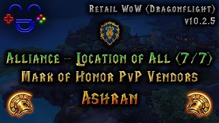 All Mark of Honor PvP Vendors in Stormshield  WoW 1025 [upl. by Marguerite360]