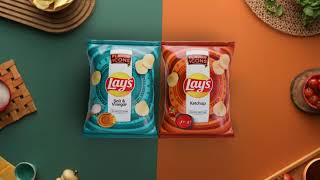 Lays Flavor Icons  Introducing Salt amp Vinegar and Ketchup [upl. by Kcirdec]