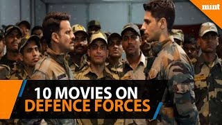 Ten Hindi movies on the defence forces [upl. by Atenik]