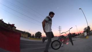 BMX Rider Takes Hard Fall on Tailbone [upl. by Adnarim835]