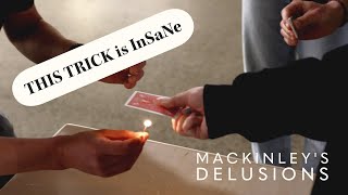 Mackinley does Lit Card Trick by Dan Hauss and Dan White [upl. by Mashe]