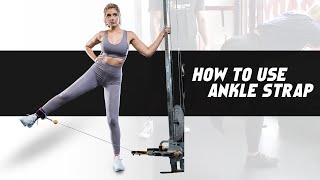 How to Use Ankle Straps for Cable Machines  Cable Workout  DMoose [upl. by Iggep]