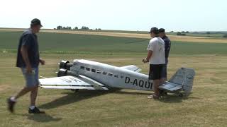 The World Largest RC Model  Junkers JU 52 Assembly and flight [upl. by Alejna]