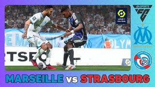 MARSEILLE vs STRASBOURG  Ligue 1 202324 [upl. by Gilliam]