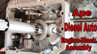 ape diesel auto engine block assembly [upl. by Esnahc349]