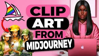 How to Use Midjourney Create Clip Art Design Idea [upl. by Serica997]