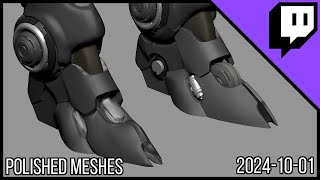 3D Character Sculpting  Marco Plouffes Twitch Stream of 20241001  Polished Meshes [upl. by Leachim]