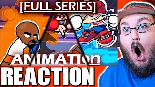 FULL SERIES Matt vs Boyfriend Boxing Fight Friday Night Funkin Animation REACTION [upl. by Eirak]