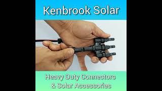 MC4 Connector 3 in 1 for Solar Panels installation shorts  Kenbrook Solar [upl. by Seidnac]