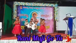 Kids dance on Rani Muji Go Tu  Mog Asom 2  Ward Feast 2024  Konkani Song [upl. by Melc]