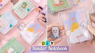 DIY 6 Ring Binder Mini Notebook  How to Make a Cute Binder Notebook at Home [upl. by Anilocin]