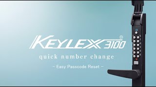 KEYLEX 3100 Easy Passcode Reset [upl. by Rabbaj]