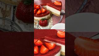 The Perfect Summer 🍓Strawberry Cheesecake shorts strawberry dessert cheesecake recipe cake [upl. by Ahron575]