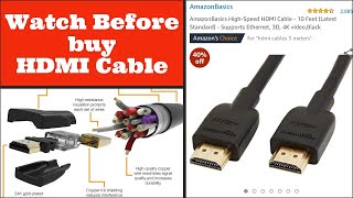 Amazon Basic HDMI Cable unboxing  Truth about HDMI Cable [upl. by Enitsirk]