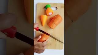 Satisfying Real vs Real Carrot and Radish Cutting shorts [upl. by Ymereg]