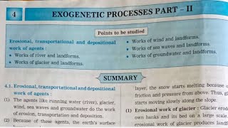 Class 9th Geography Chapter 4 Exogenetic Processes part  2 Navneet Digest Solutions MH Board [upl. by Leuas]