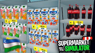 OZBEKCHA MAXSULOTLAR QOSHDIM SUPERMARKET SIMULATOR ENDI OYIN OZBEKCHA [upl. by Ylrehc564]