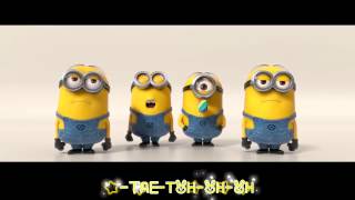 Lyrics Karaoke Despicable me 2 Banana Song  Minions  [upl. by Nalor975]