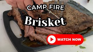 How to Impress Your Friends with Brisket over an Open Campfire [upl. by Etiam]