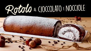 ROTOLO AL CIOCCOLATO E NOCCIOLE Ricetta Facile  BuonIdea [upl. by Atoked]