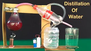 How To Make Distilled Water at home 💧💦  Homemade Distilled Water  Distillation process [upl. by Nyloc]